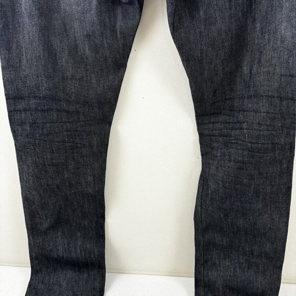 Shockoe Atelier Slim Candiani Stretch Button Fly Dark Jeans 33 Batch 934 3 Of 12 - Picture 7 of 16